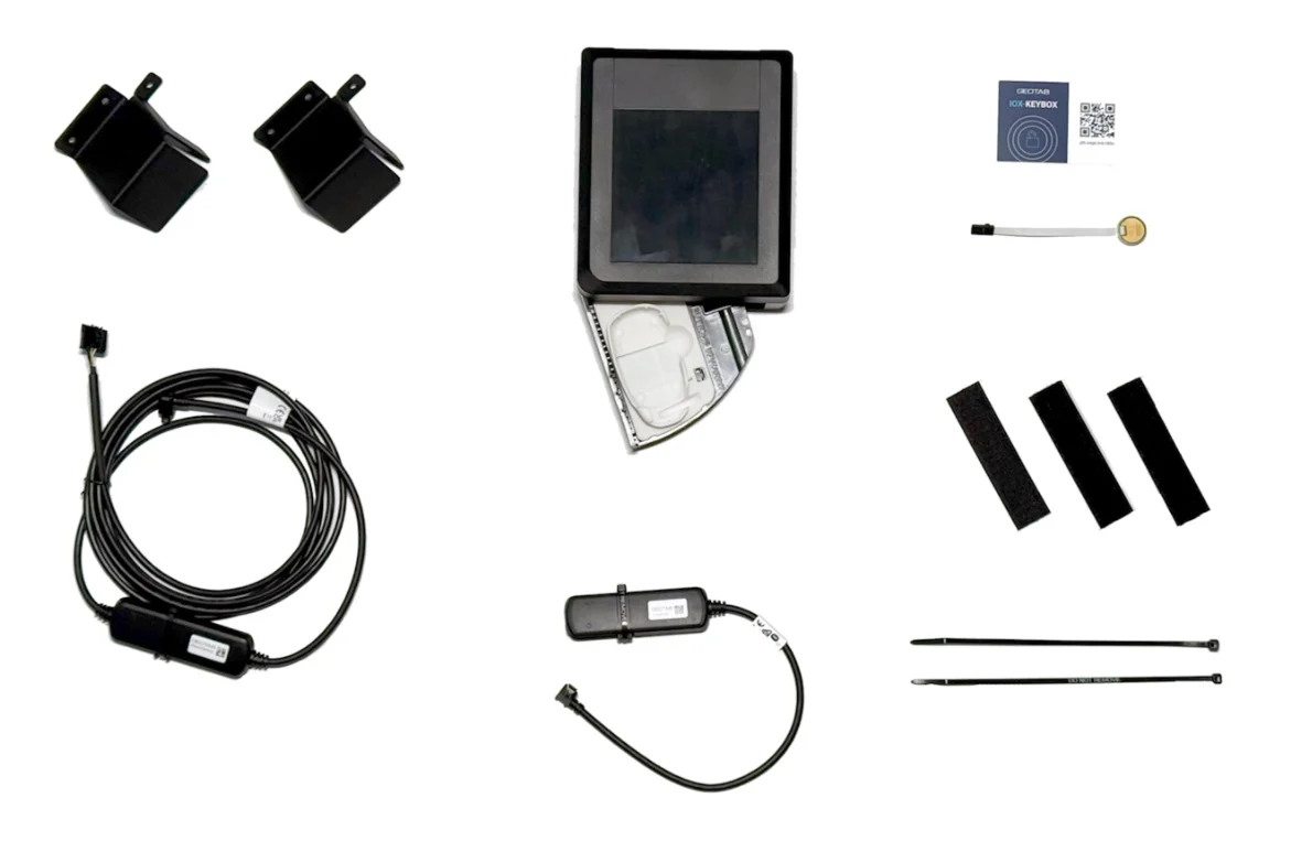 Full IOX-KEYBOX kit contents laid out